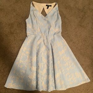 Speechless Homecoming Dress Blue Flowery Lace. Size XS